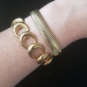Vintage Gold Bracelet Set
